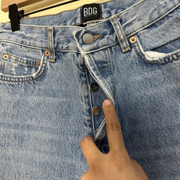 BDG Urban Outfitters Toothpick High Rise Jeans Size 28 Medium Wash - Picture 7 of 9